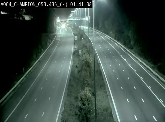 Webcam E411 à Champion, à proximité de Namur. Vue orientée vers Bruxelles