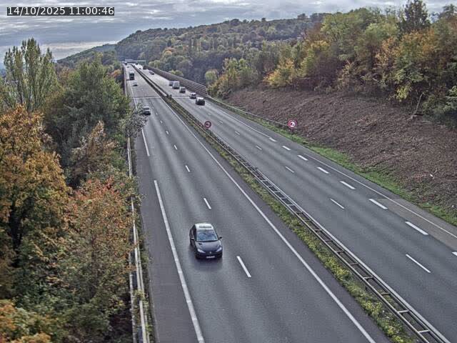 Caméra autoroute France - A30, Hayange direction Metz