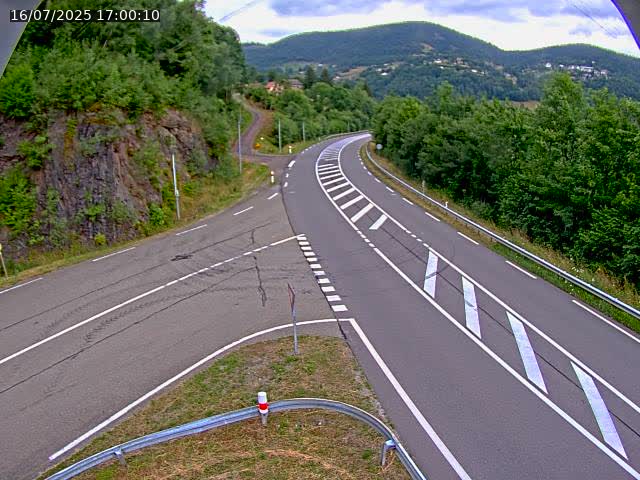 Caméra autoroute France - N66, col du Bussang direction Remiremont