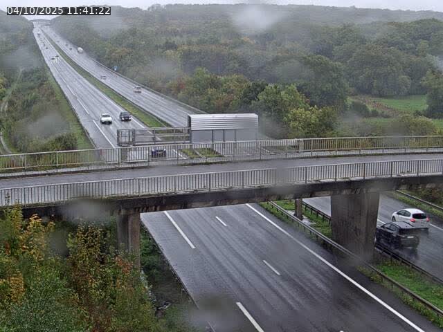 Caméra autoroute France - A31, Zoufftgen direction Luxembourg-ville, à la frontière entre la France et le Luxembourg
