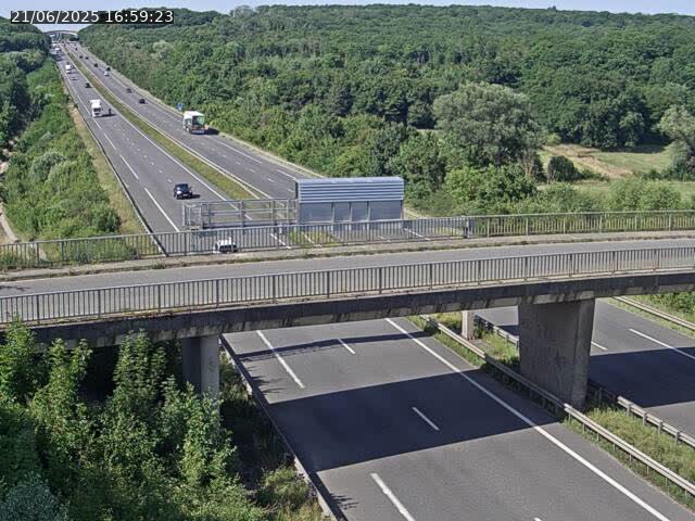 Caméra autoroute France - A31, Zoufftgen direction Luxembourg-ville, à la frontière entre la France et le Luxembourg