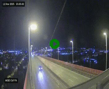 Webcam autoroute sur le périphérique de Bordeaux (A630) au nord de la ville. Caméra située sur le Pont d'Aquitaine.