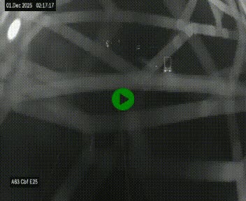 Webcam autoroute A63 en périphérie de Bordeaux au sud-est de la ville, en provenance du bassin d'Arcachon. Vue orientée vers Bordeaux