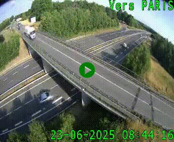 Clone of Caméra routière sur l'autoroute A20 au nord de Limoges, à la jonction avec la N520. Vue orientée vers Paris