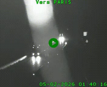 Caméra routière sur l'autoroute A20 à Bessines-sur-Gartempe. Vue orientée vers Paris