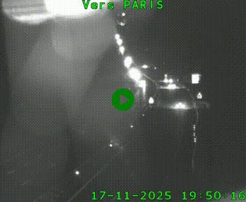 Caméra routière sur l'autoroute A20 à Bessines-sur-Gartempe. Vue orientée vers Paris