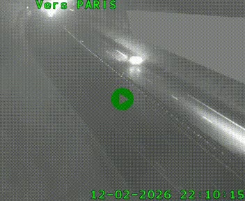 Caméra routière sur l'autoroute A20 à Saint-Pardoux-l'Ortigier, à la jonction avec l'A89. Vue orientée vers Paris