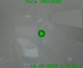 Caméra routière sur l'autoroute A20 à Noailles, en périphérie de Brive-la-Gaillarde. Vue orientée vers Toulouse