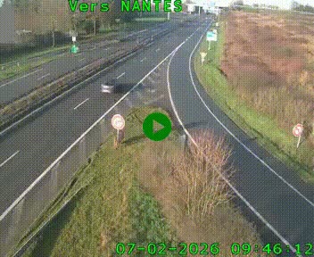 Webcam N147 au nord de Poitiers et à la jonction avec la A10