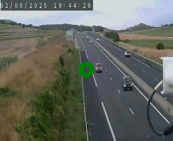Caméra autoroute A75 à hauteur de Le Crest, en direction de Montpellier