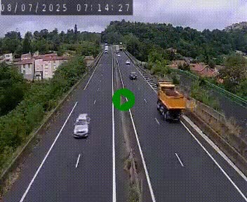 Caméra autoroute A75 à hauteur de Coudes, en direction de Clermont-Ferrand