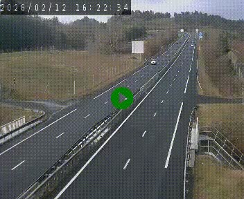 Caméra autoroutière France - A75, Coren, en direction de Montpellier