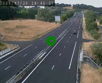 Caméra autoroutière France - A75, Coren, en direction de Montpellier