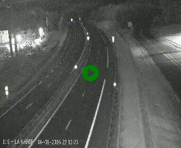 Caméra autoroute A75 à hauteur du col du rocher blanc en direction de Montpellier