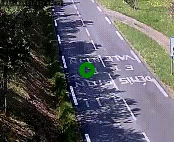 Caméra routière France - N102, au niveau du col de Montmirat à Saint-Etienne-du-Valdonnez à 1039 mètres d'altitude