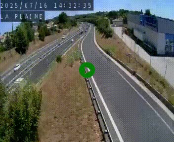 Caméra routière France - N109, Juvignac - La plaine, en direction de Clermont l'Hérault, à la sortie de Montpellier