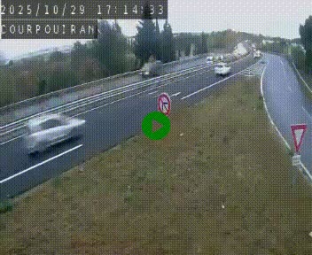 Caméra routière France - N109, Courpouiran - La plaine, en direction de Clermont l'Hérault, à la sortie de Montpellier