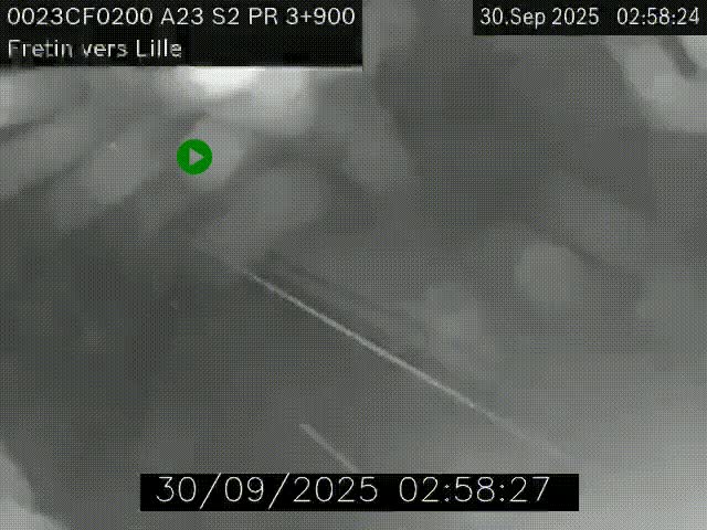 Webcam autoroute A23 à hauteur de Fretin. Vue orientée vers Lille