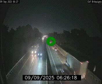 Webcam sur le périphérique de Rennes (N136) à hauteur du quartier Bréquigny, au sud de la ville