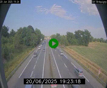 Webcam sur le périphérique de Rennes (N136) à hauteur du quartier Bréquigny, au sud de la ville