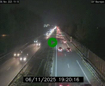 Webcam sur le périphérique de Rennes (N136) à hauteur de Maurepas, au nord de la ville