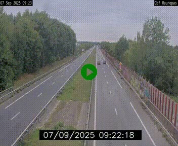 Webcam sur le périphérique de Rennes (N136) à hauteur de Maurepas, au nord de la ville