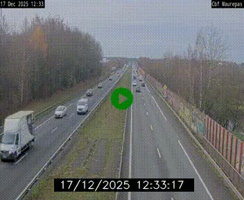 Webcam sur le périphérique de Rennes (N136) à hauteur de Maurepas, au nord de la ville
