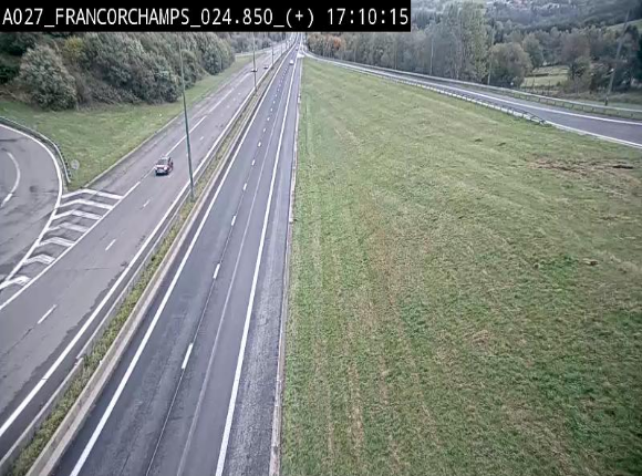 Caméra autoroutière à proximité du circuit de Spa-Francorchamps à Stavelot sur l'A27/E42