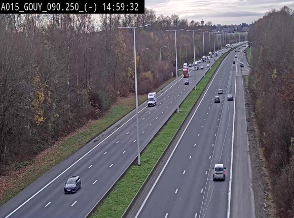 Webcam autoroute Belgique - Gouy-lez-piéton - E42 - BK 90.3