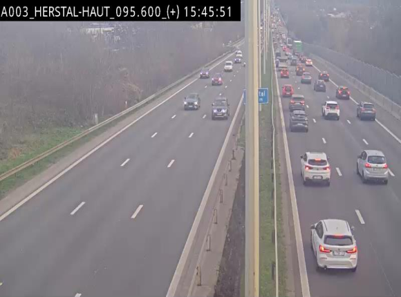 Webcam autoroute Belgique - Herstal - E40 direction Aix-la-Chapelle - BK 97
