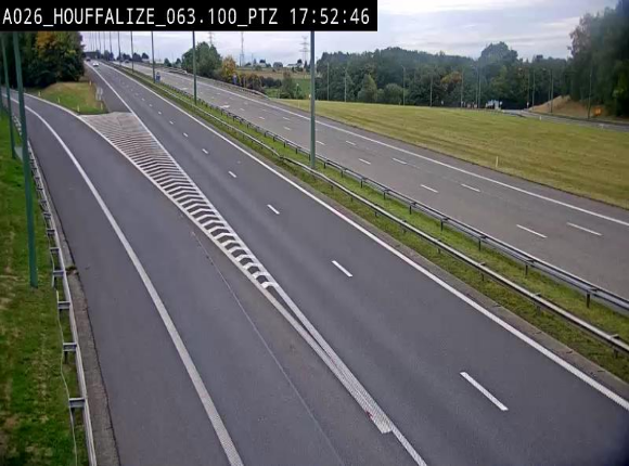 Caméra autoroute Belgique - Houffalize, E25 direction Liège
