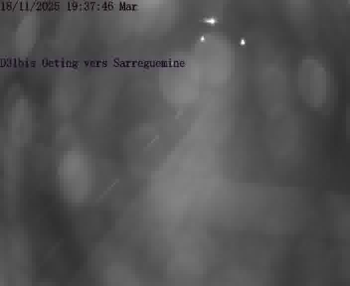 Webcam installée le long de D31bis (France) à Oeting, pointée vers Sarreguemines, utile pour suivre précisément les conditions de trafic.