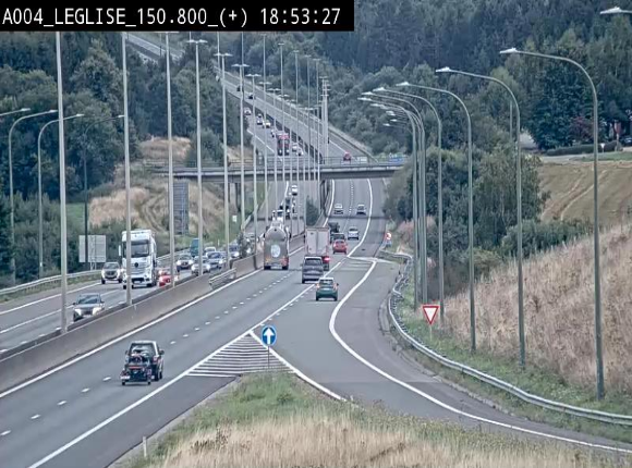Caméra autoroute Belgique - Côte de Léglise, E411(A4) direction Luxembourg