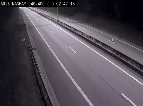 Webcam autoroute A26/E25 à hauteur de Manhay, après la jonction avec la N651 en direction de Liège - BK 40.4