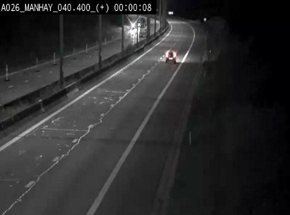 Webcam autoroute A26/E25 à hauteur de Manhay, avant la jonction avec la N651 en direction de Luxembourg - BK 40.4