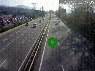 Caméra routière à hauteur des centres commerciaux et de la sortie 14 en direction d'Albertville