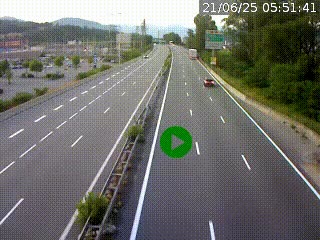 Caméra routière à hauteur des centres commerciaux et de la sortie 14 en direction d'Albertville