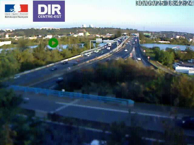 Webcam autoroute sur A450 à Pierre-Bénite en direction de Lyon et de l'autoroute A7