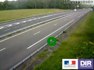 Webcam autoroute sur l'A77 à hauteur de Pouilly-sur-Loire en direction de Nevers