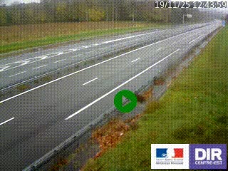 Webcam autoroute sur l'A77 à hauteur de Pouilly-sur-Loire en direction de Nevers