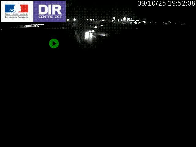 Webcam sur le contournement de Valence, sur la Nationale 7, caméra orientée vers Lyon