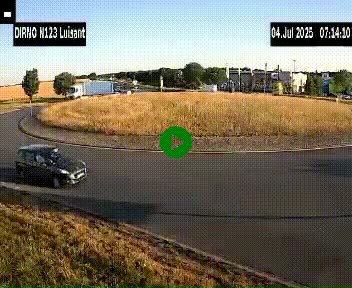 Webcam en périphérie de Chartres sur la N123, à hauteur de Luisant. Vue orientée vers Chartres
