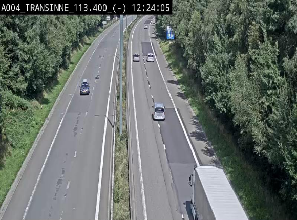 Caméra trafic E411 (A4) - Transinne direction Namur - BK 113.425
