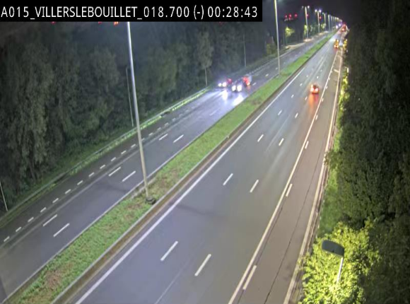 Webcam autoroute Belgique - Villers-le-Bouillet - E42 direction Liège - BK 18.7