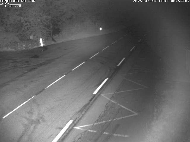 Webcam en haut du col des Fenesses, aussi appelé col du Ménil sur la D486 à 593 mètres d'altitude dans les Vosges