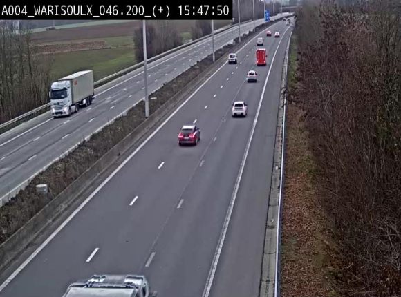 Webcam autoroute Belgique - Warissoulx - E411 - BK 46.2