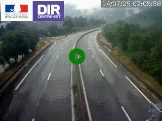 Caméra sur la Nationale 90 (N90) à La Léchère, en direction et à proximité d'Albertville