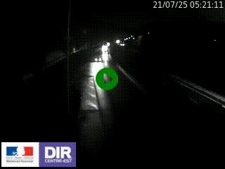 Caméra autoroute sur A6 - Valvert, près de Lyon, en direction de Paris, à hauteur de la sortie 36 Porte du Valvert