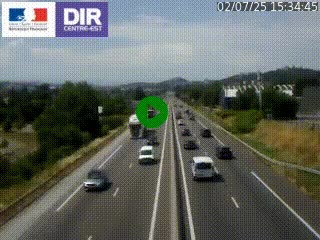 Caméra autoroute à Saint-Etienne (Les Littes) à hauteur du Ikea Saint-Etienne sur l'A72 en direction de Roanne
