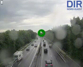 Webcam sur le périphérique de Caen (N814) à l'est de la ville, à Mondeville hauteur de la sortie 2, Presqu'île-Rives de l'Orne, au bout de l'autoroute A13